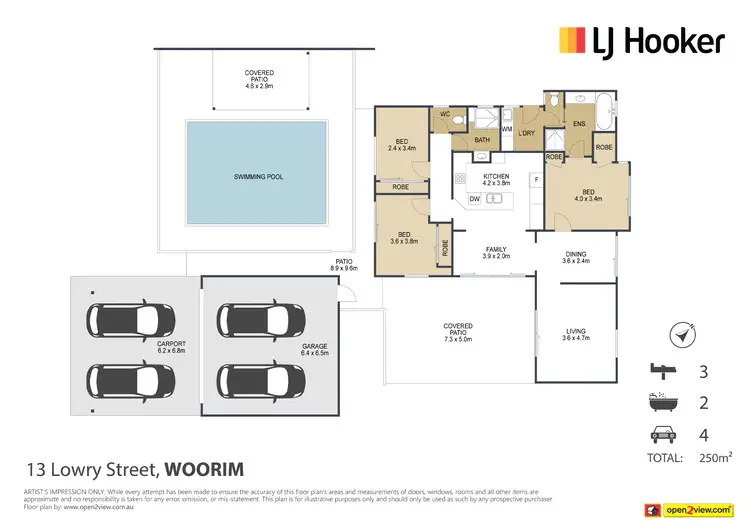 Floorplan of Homely house listing, 13 Lowry Street, Woorim QLD 4507