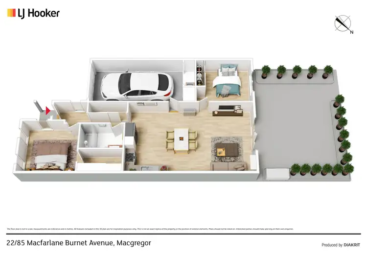 Floorplan of Homely house listing, 22/85 Macfarlane Burnet Avenue, Macgregor ACT 2615