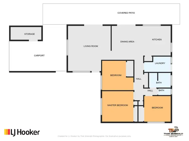 Floorplan of Homely house listing, 164 Borilla Street, Emerald QLD 4720