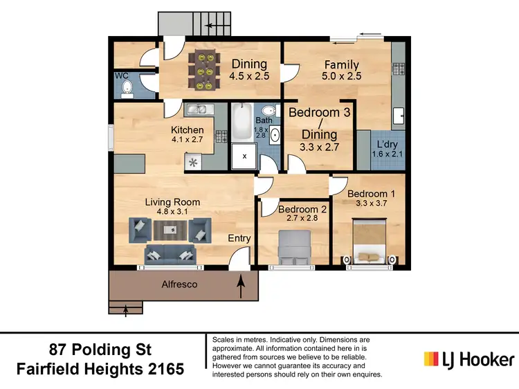 Floorplan of Homely house listing, 87 Polding Street, Fairfield Heights NSW 2165