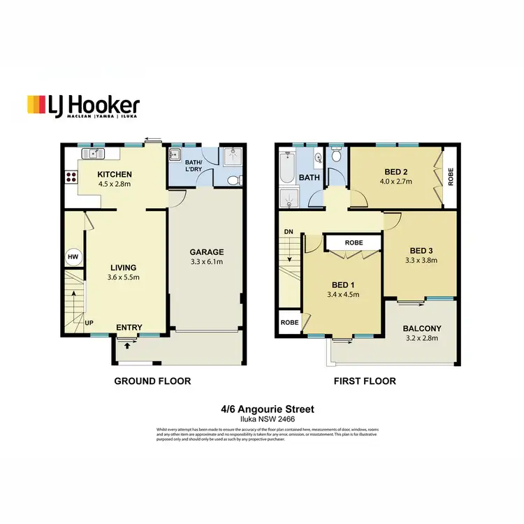 Floorplan of Homely townhouse listing, 4/6 Angourie Street, Iluka NSW 2466