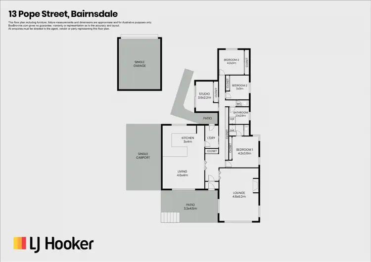 Floorplan of Homely house listing, 13 Pope Street, Bairnsdale VIC 3875