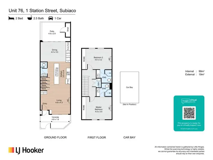 Floorplan of Homely apartment listing, 76/1 Station Street, Subiaco WA 6008