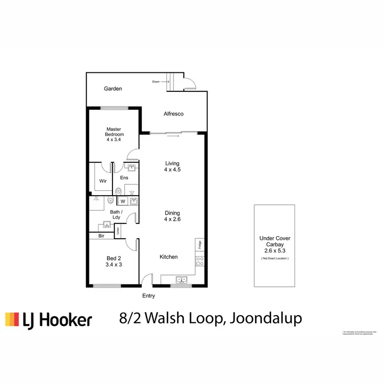 Floorplan of Homely apartment listing, 8/2 Walsh Loop, Joondalup WA 6027