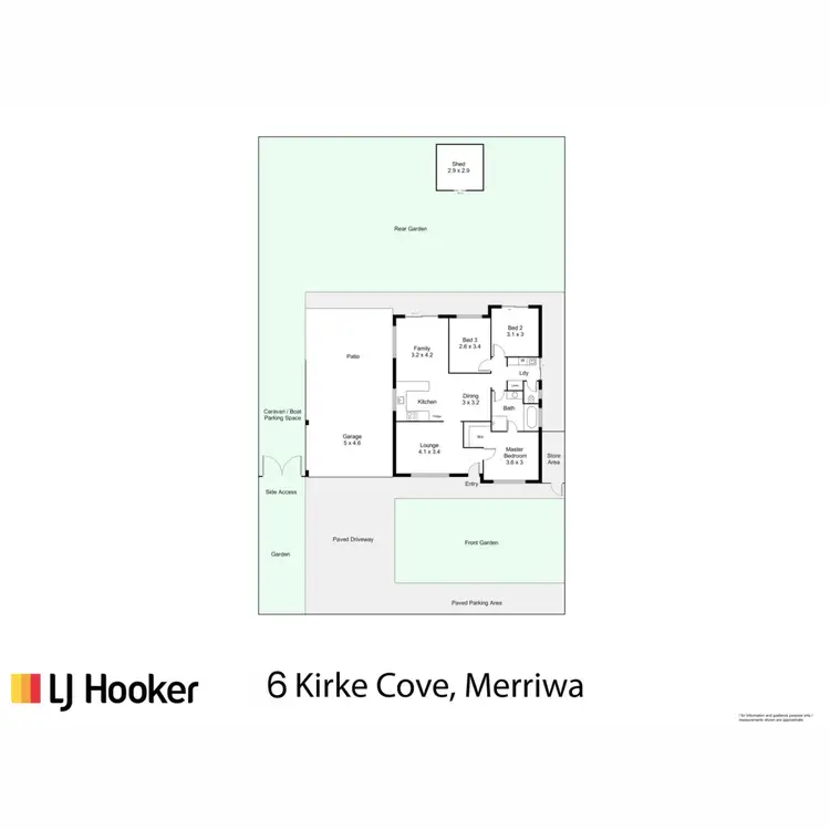 Floorplan of Homely house listing, 6 Kirke Cove, Merriwa WA 6030