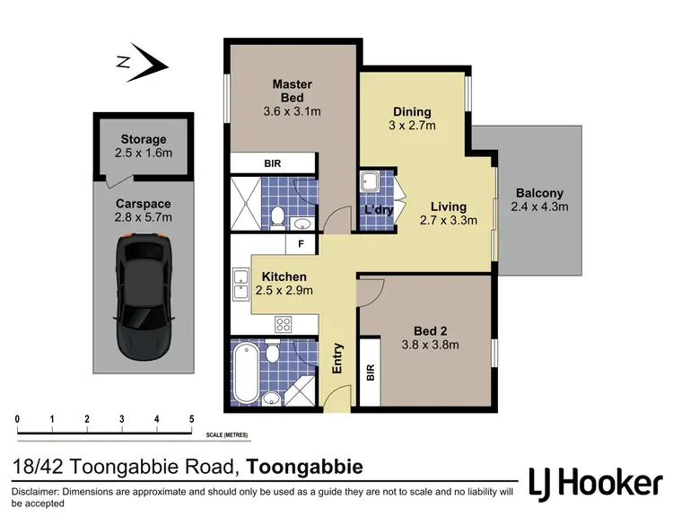 Floorplan of Homely apartment listing, 18/42 Toongabbie Road, Toongabbie NSW 2146