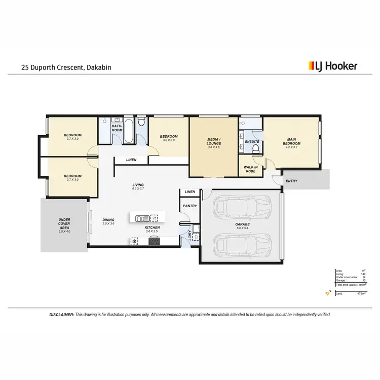 Floorplan of Homely house listing, 25 Duporth Crescent, Dakabin QLD 4503