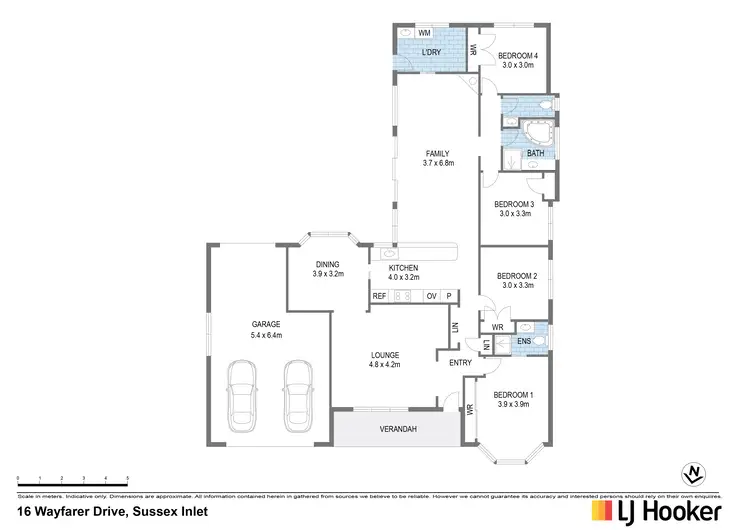 Floorplan of Homely house listing, 16 Wayfarer Drive, Sussex Inlet NSW 2540