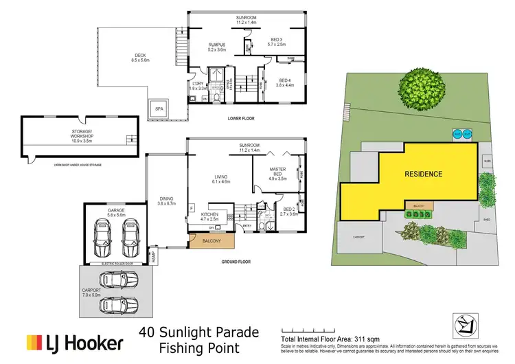 Floorplan of Homely house listing, 40 Sunlight Parade, Fishing Point NSW 2283