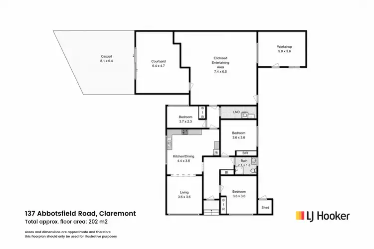 Floorplan of Homely house listing, 137 Abbotsfield Road, Claremont TAS 7011