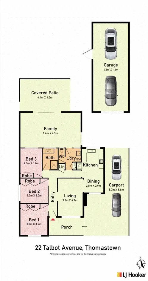 Floorplan of Homely house listing, 22 Talbot Avenue, Thomastown VIC 3074