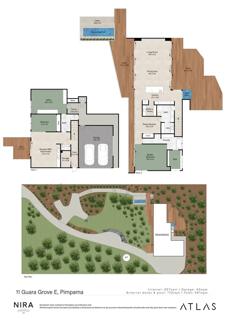 Floorplan of Homely house listing, 11 Guara Grove East, Pimpama QLD 4209