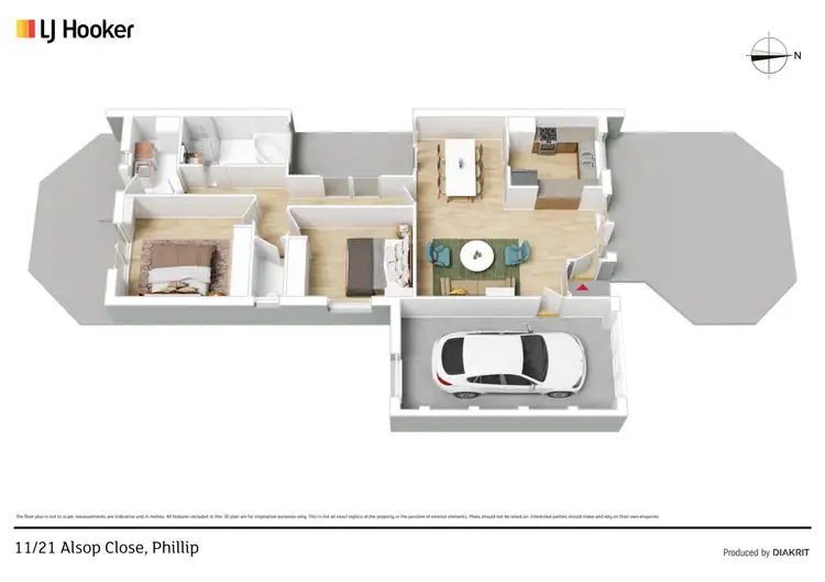 Floorplan of Homely townhouse listing, 11/21 Alsop Close, Phillip ACT 2606