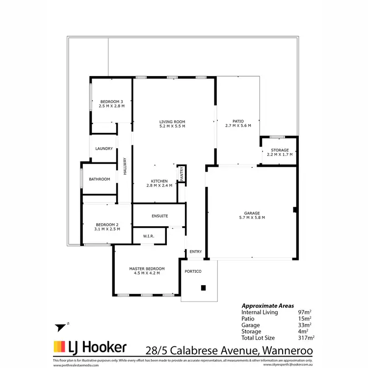 Floorplan of Homely house listing, 28/5 Calabrese Avenue, Wanneroo WA 6065