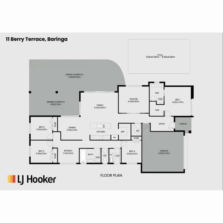 Floorplan of Homely house listing, 11 Berry Terrace, Baringa QLD 4551
