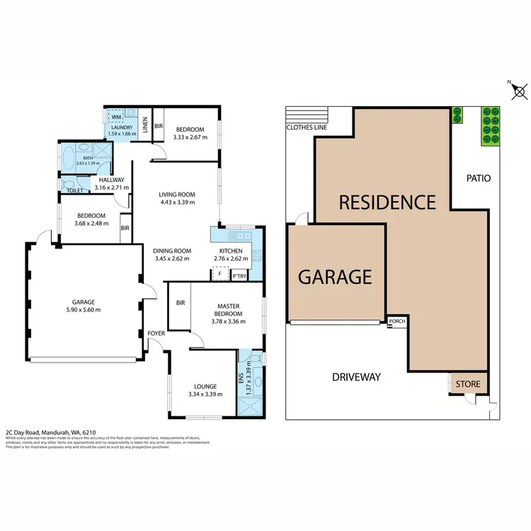 Floorplan of Homely unit listing, 2C Day Road, Mandurah WA 6210