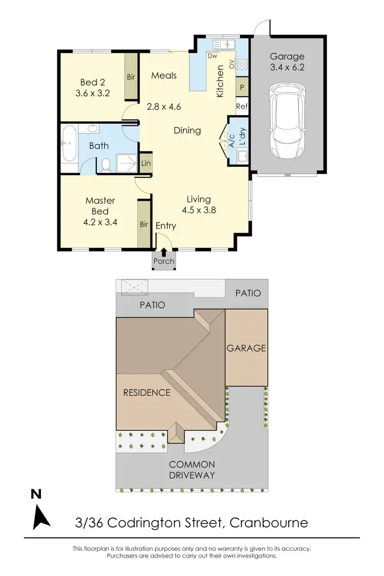 Floorplan of Homely unit listing, 3/36 Codrington Street, Cranbourne VIC 3977