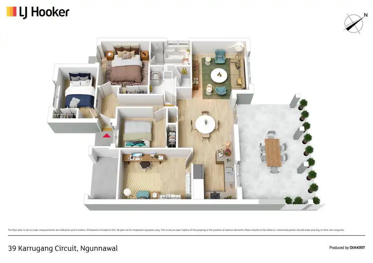 Floorplan of Homely house listing, 39 Karrugang Circuit, Ngunnawal ACT 2913