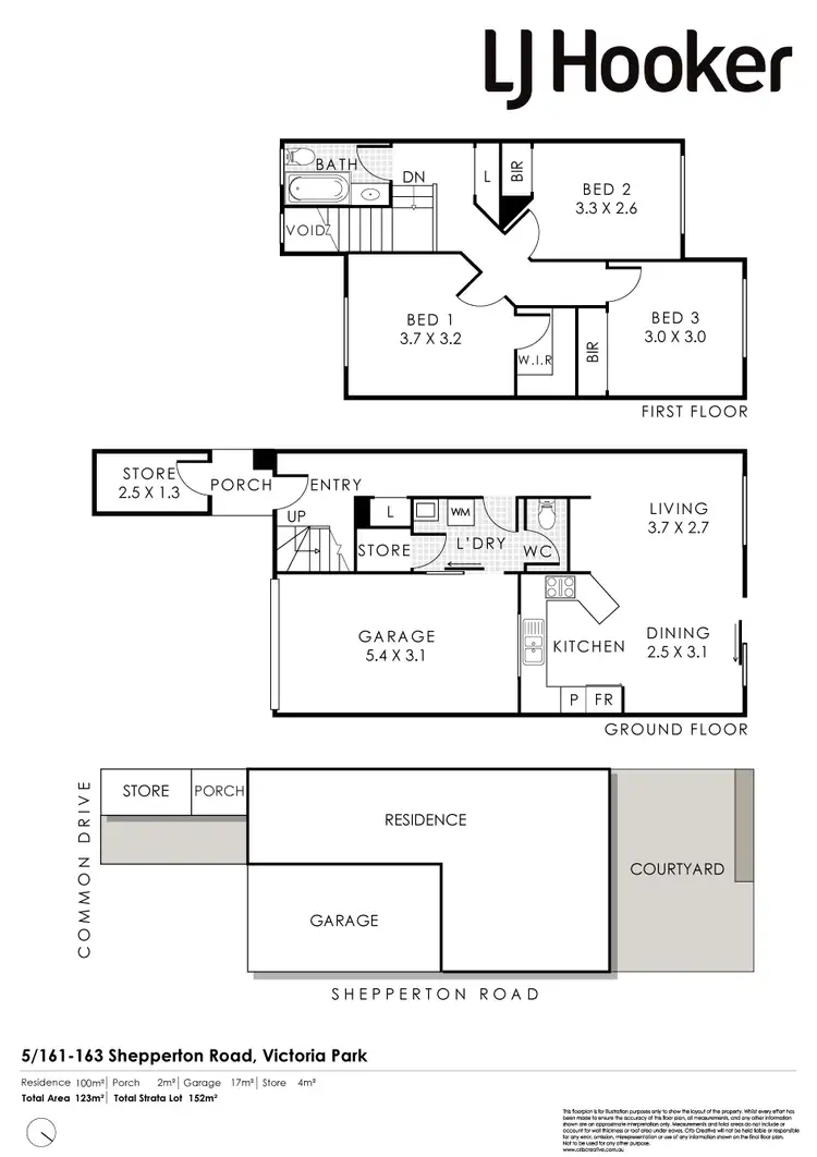 Floorplan of Homely townhouse listing, 5/161-163 Shepperton Road, Victoria Park WA 6100