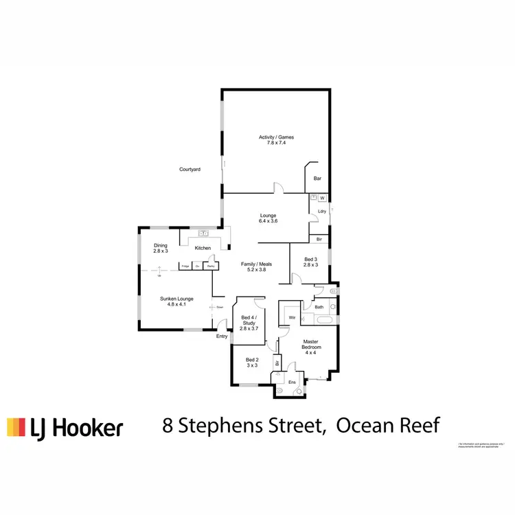Floorplan of Homely house listing, 8 STEPHENS Street, Ocean Reef WA 6027