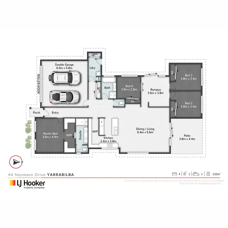 Floorplan of Homely house listing, 44 Neumann Drive, Yarrabilba QLD 4207