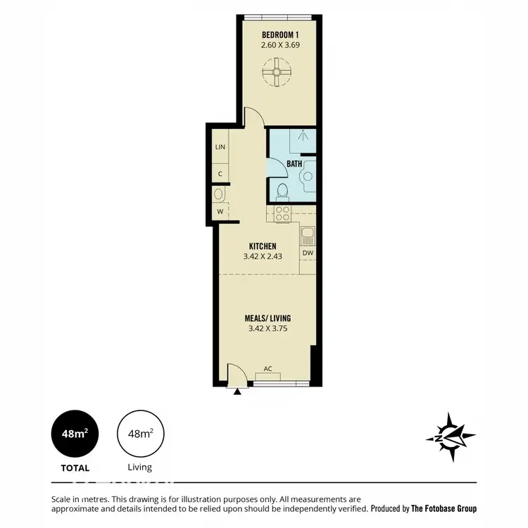 Floorplan of Homely apartment listing, 215/281-286 North Terrace, Adelaide SA 5000