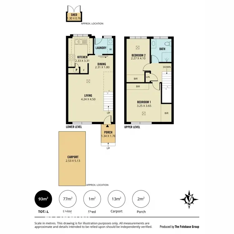 Floorplan of Homely townhouse listing, 28/44 Glynburn Road, Hectorville SA 5073