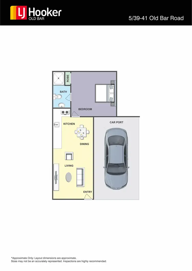 Floorplan of Homely unit listing, 5/39-41 Old Bar Road, Old Bar NSW 2430