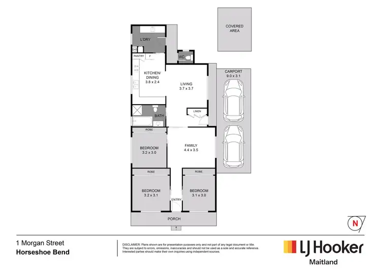 Floorplan of Homely house listing, 1 Morgan Street, Horseshoe Bend NSW 2320