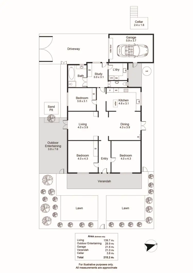 Floorplan of Homely house listing, 15 Parker Street, Mile End SA 5031