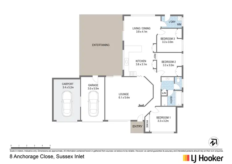 Floorplan of Homely house listing, 8 Anchorage Close, Sussex Inlet NSW 2540