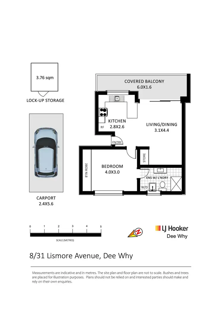 Floorplan of Homely apartment listing, 8/31 Lismore Avenue, Dee Why NSW 2099