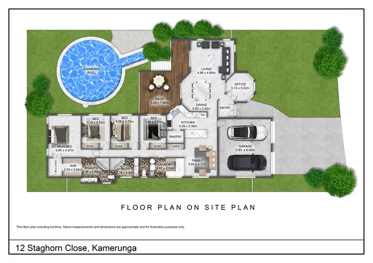 Floorplan of Homely house listing, 12 Staghorn Close, Kamerunga QLD 4870