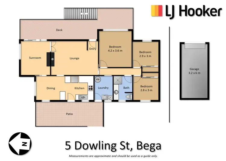 Floorplan of Homely house listing, 5 Dowling Street, Bega NSW 2550