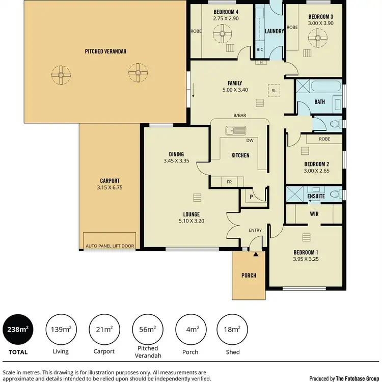 Floorplan of Homely house listing, 22 Lubbock Court, Wynn Vale SA 5127