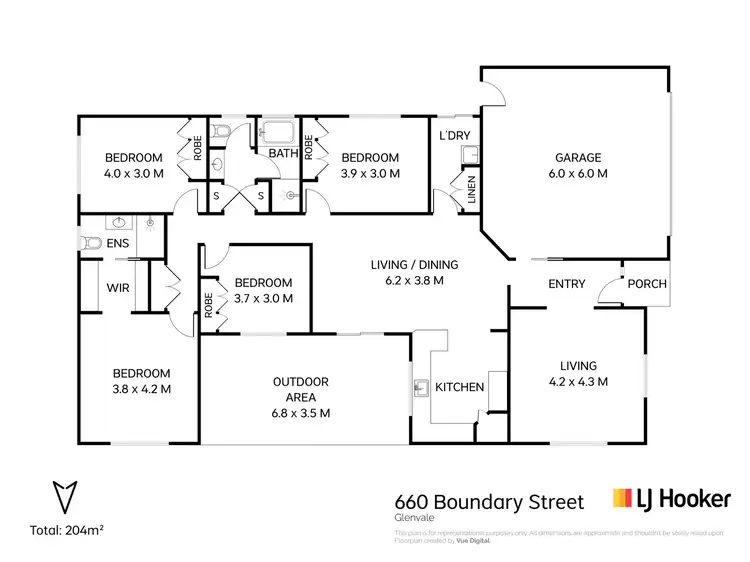 Floorplan of Homely house listing, 660 Boundary Street, Glenvale QLD 4350