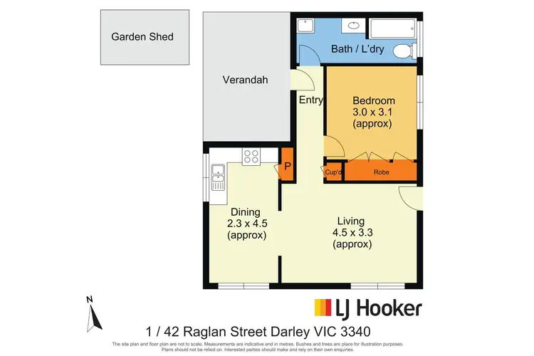 Floorplan of Homely unit listing, 1/42 Raglan Street, Darley VIC 3340