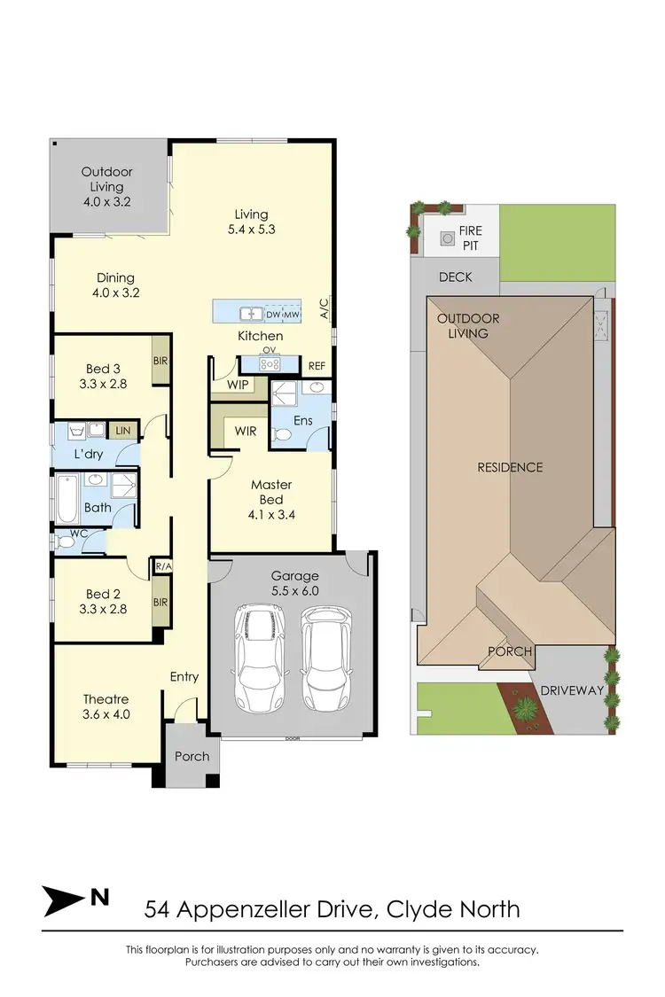 Floorplan of Homely house listing, 54 Appenzeller Drive, Clyde North VIC 3978