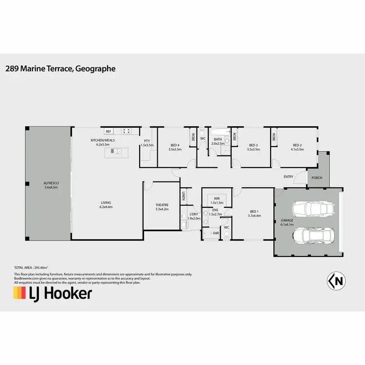 Floorplan of Homely house listing, 289 Marine Terrace, Geographe WA 6280