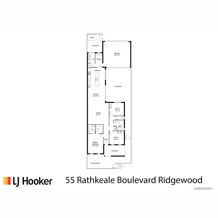 Floorplan of Homely house listing, 55 Rathkeale Boulevard, Ridgewood WA 6030