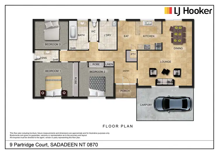 Floorplan of Homely house listing, 9 Partridge Court, Sadadeen NT 870