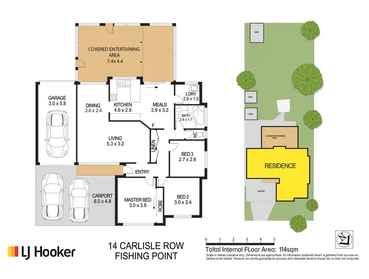 Floorplan of Homely house listing, 14 Carlisle Row, Fishing Point NSW 2283