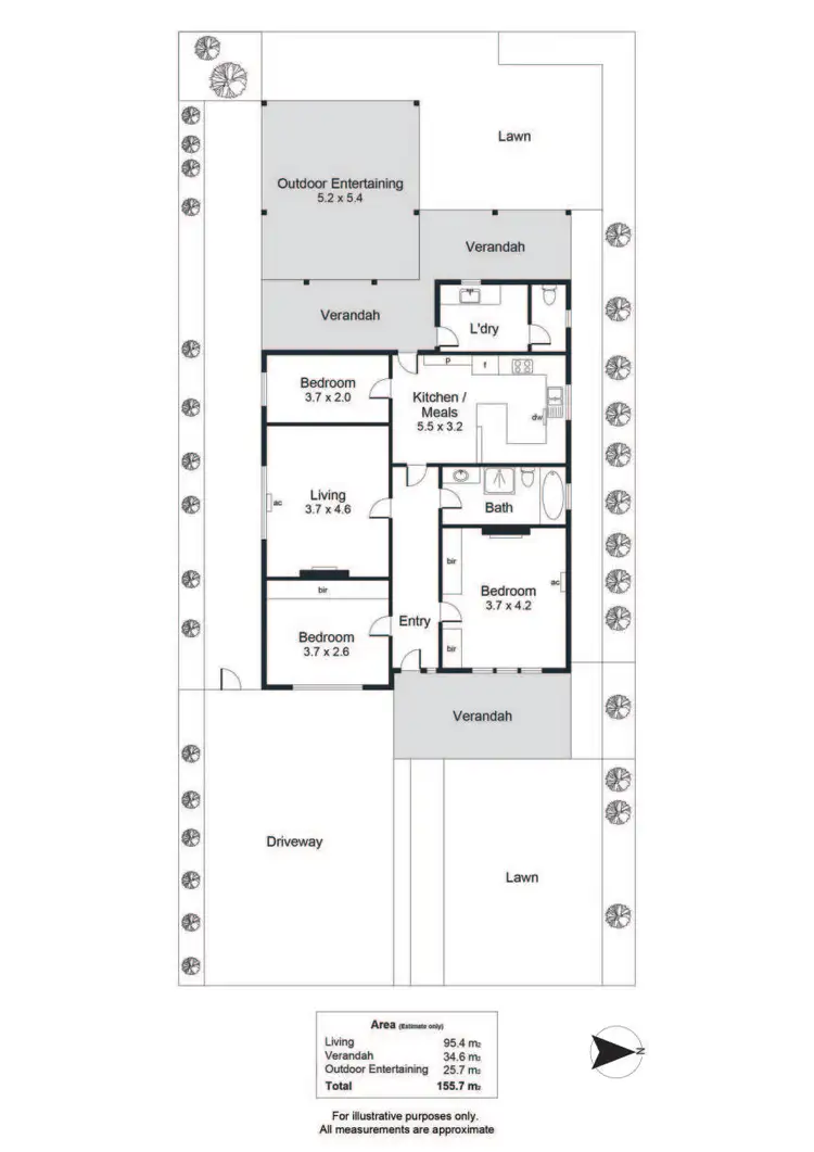Floorplan of Homely house listing, 1 Augusta Street, Cowandilla SA 5033