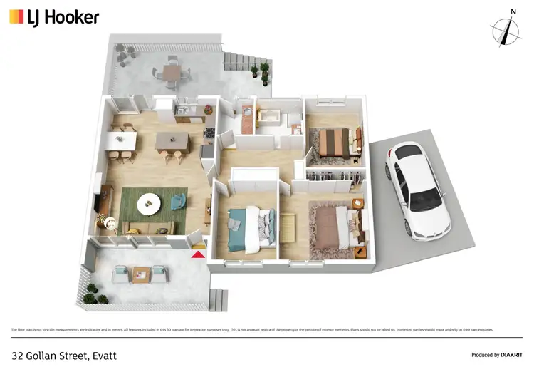 Floorplan of Homely house listing, 32 Gollan Street, Evatt ACT 2617