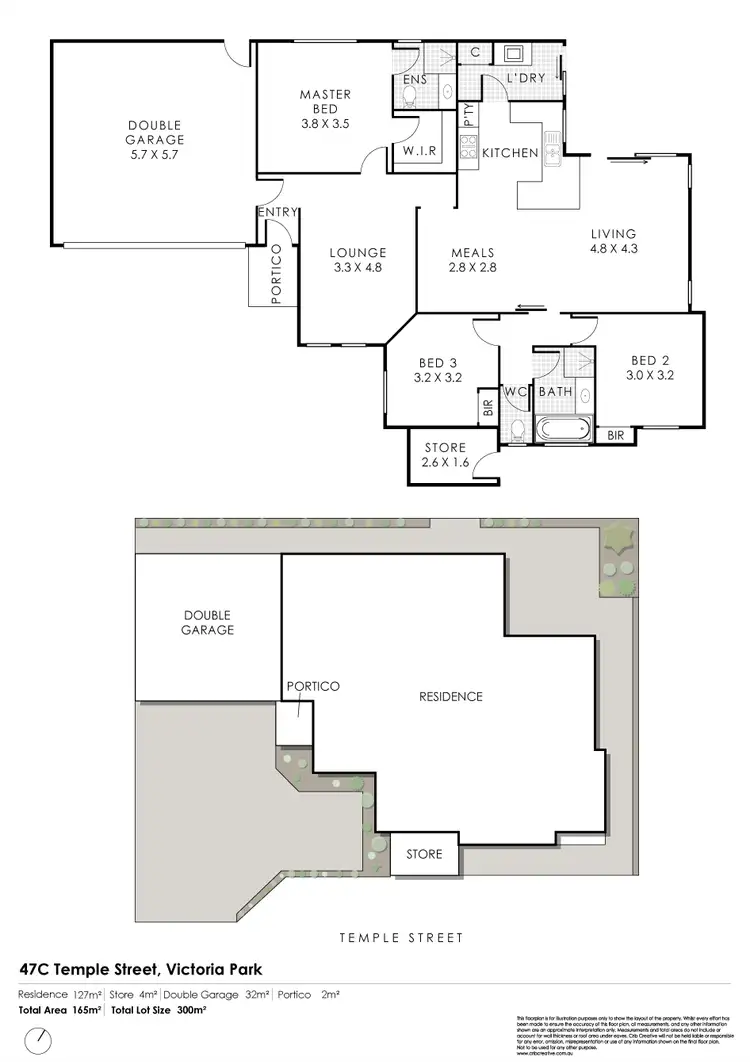 Floorplan of Homely villa listing, 47C Temple Street, Victoria Park WA 6100