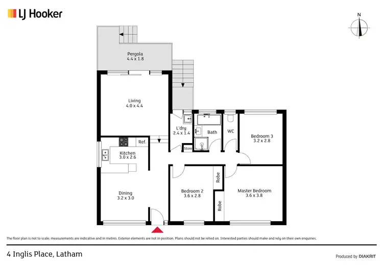 Floorplan of Homely house listing, 4 Inglis Place, Latham ACT 2615