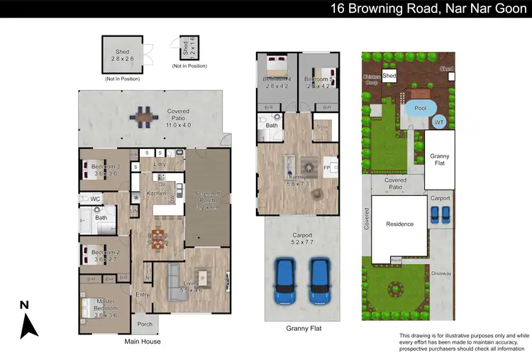 Floorplan of Homely house listing, 16 Browning Road, Nar Nar Goon VIC 3812