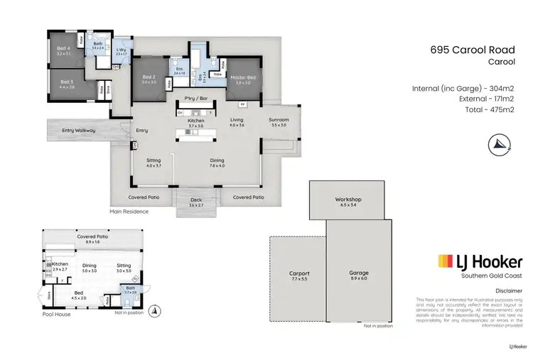 Floorplan of Homely house listing, 695 Carool Road, Carool NSW 2486
