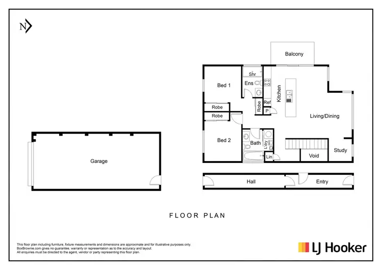 Floorplan of Homely apartment listing, 2/45 Tom Roberts Parade, Point Cook VIC 3030