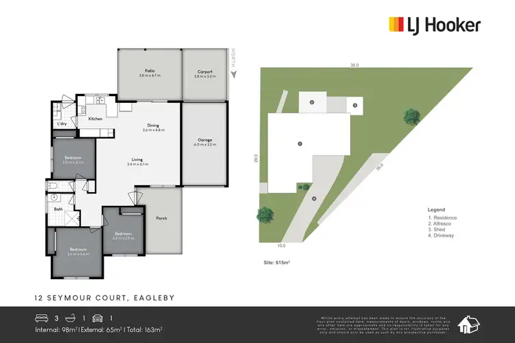 Floorplan of Homely house listing, 12 Seymour Court, Eagleby QLD 4207